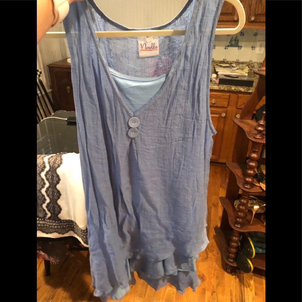 Noelle blue tunic